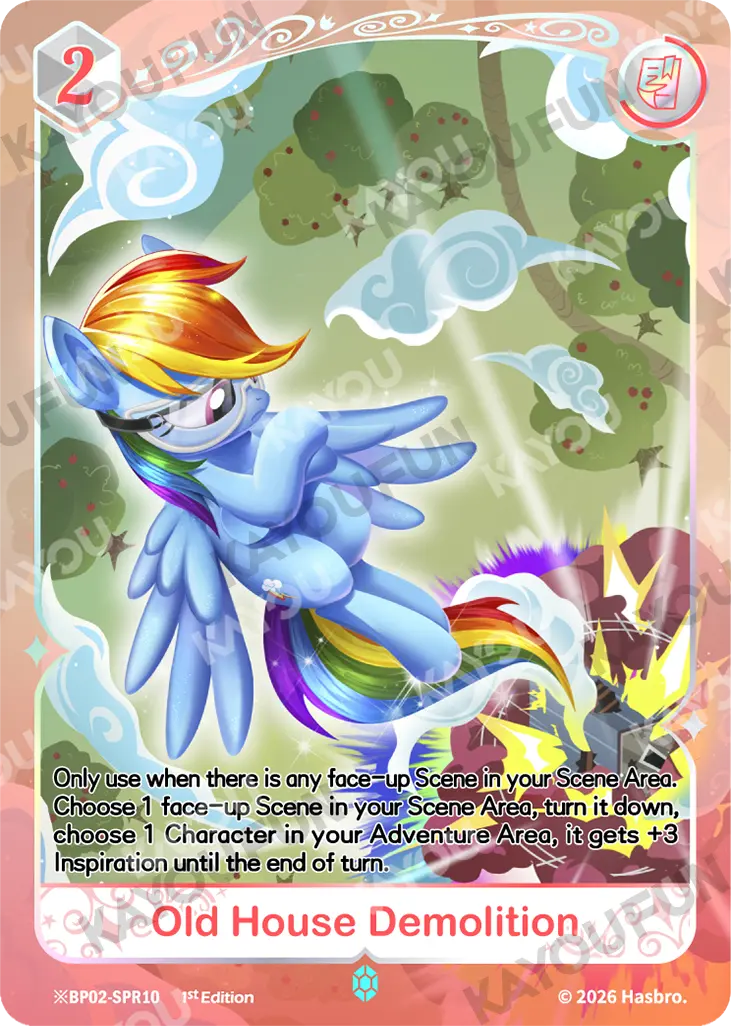 Kartu Kayou My Little Pony - Old House Demolition (SPR※)