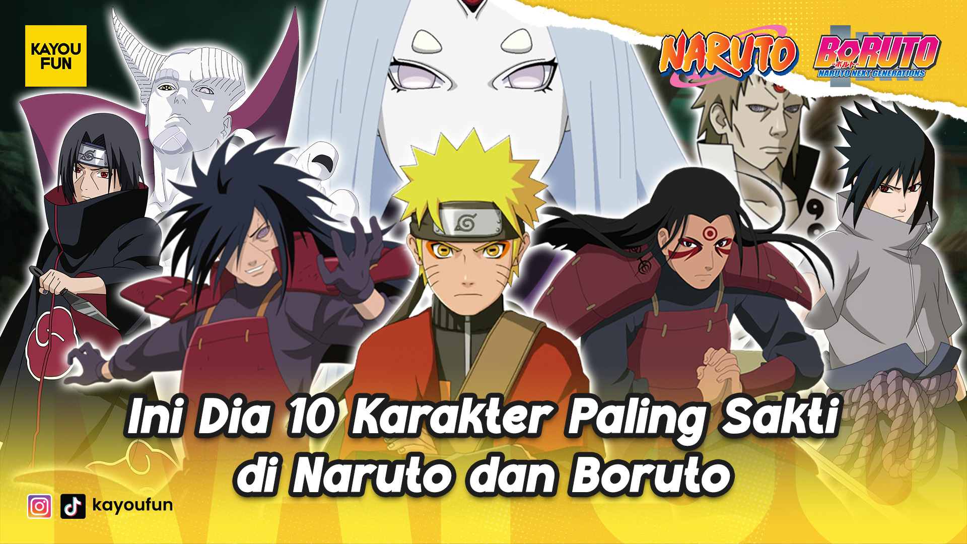 Ini Dia 10 Karakter Paling Sakti di Naruto dan Boruto