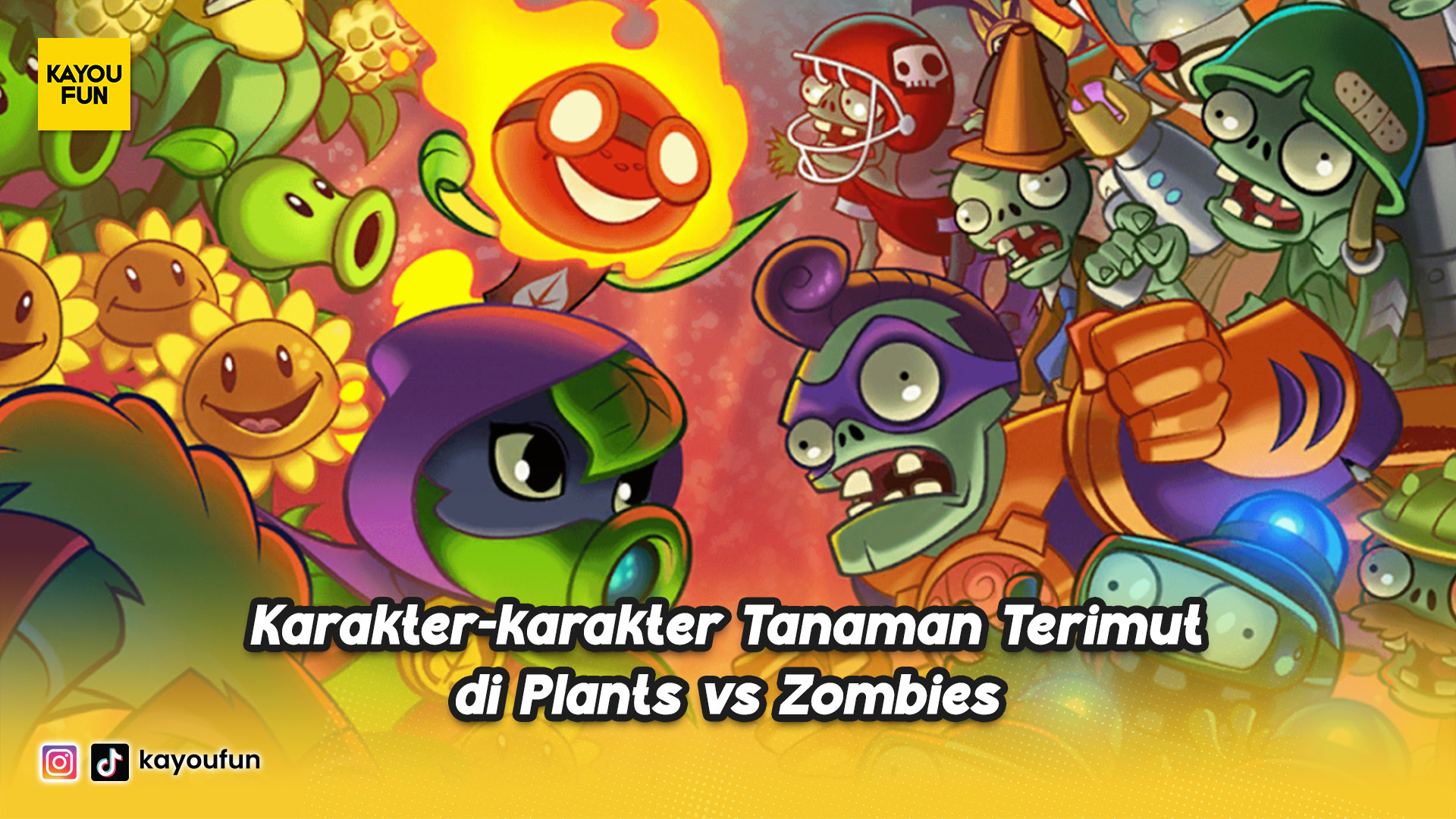 Karakter-karakter Tanaman Terimut di Plants vs. Zombies