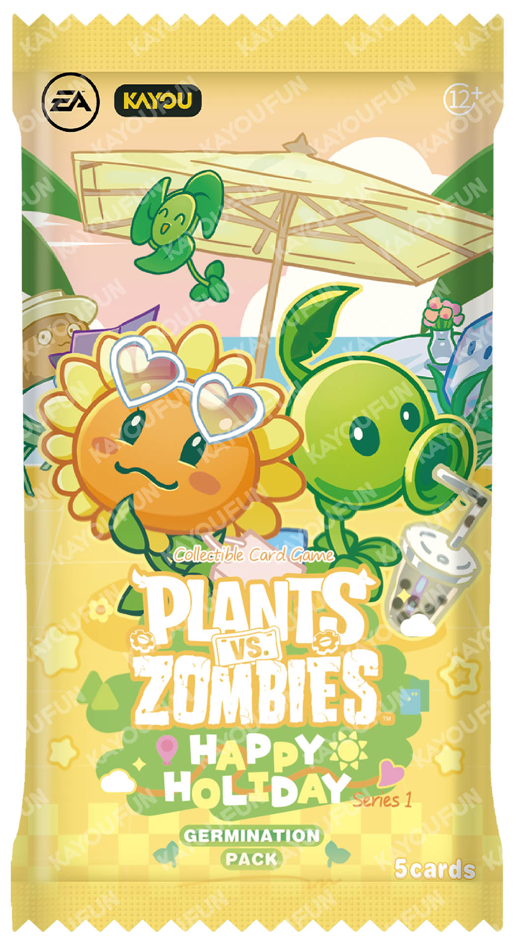 Kartu Kayou Plants vs Zombies Happy Holiday Germination Pack T4W1