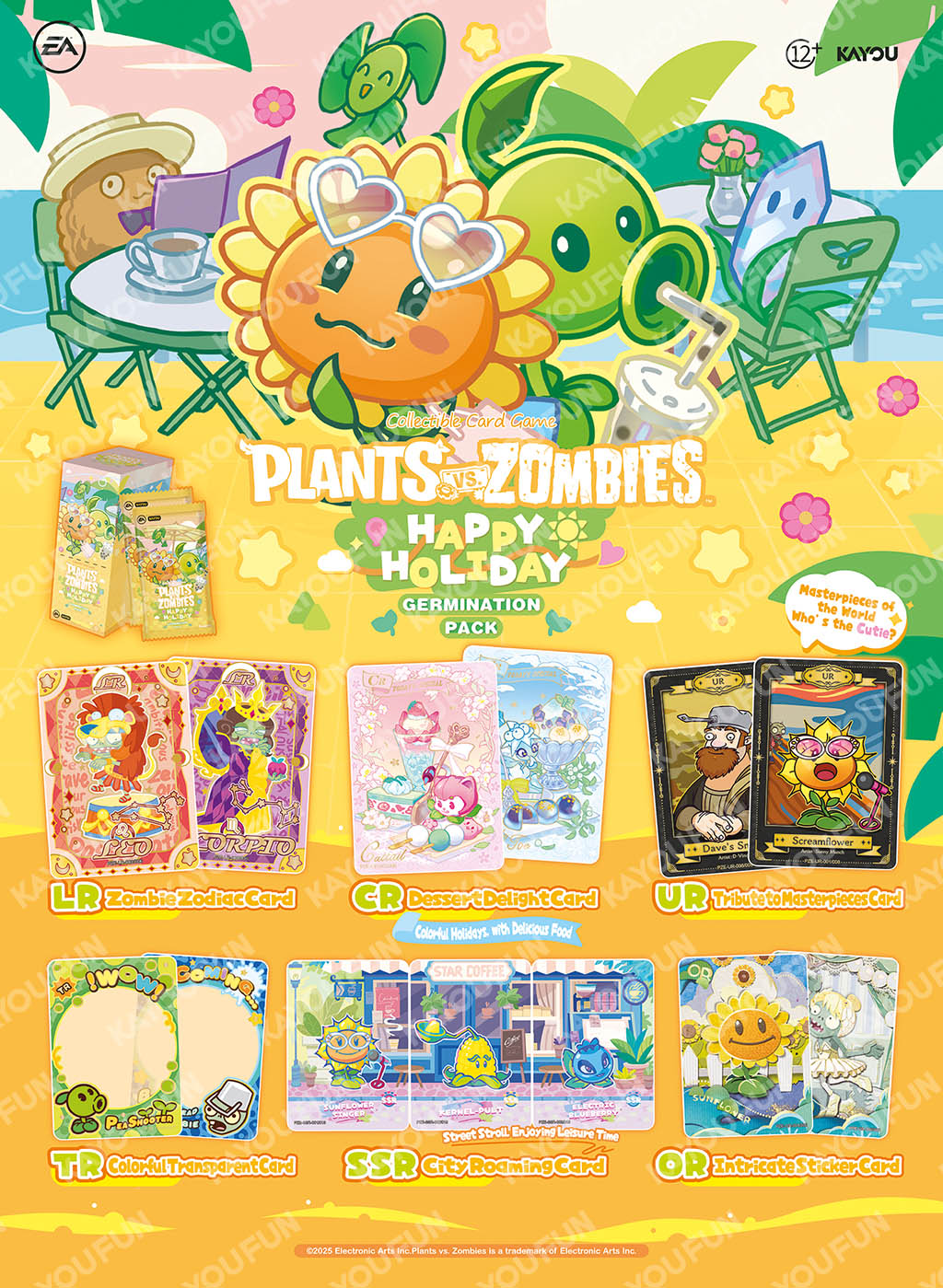 Kartu Kayou Plants vs Zombies Happy Holiday Germination Pack T4W1