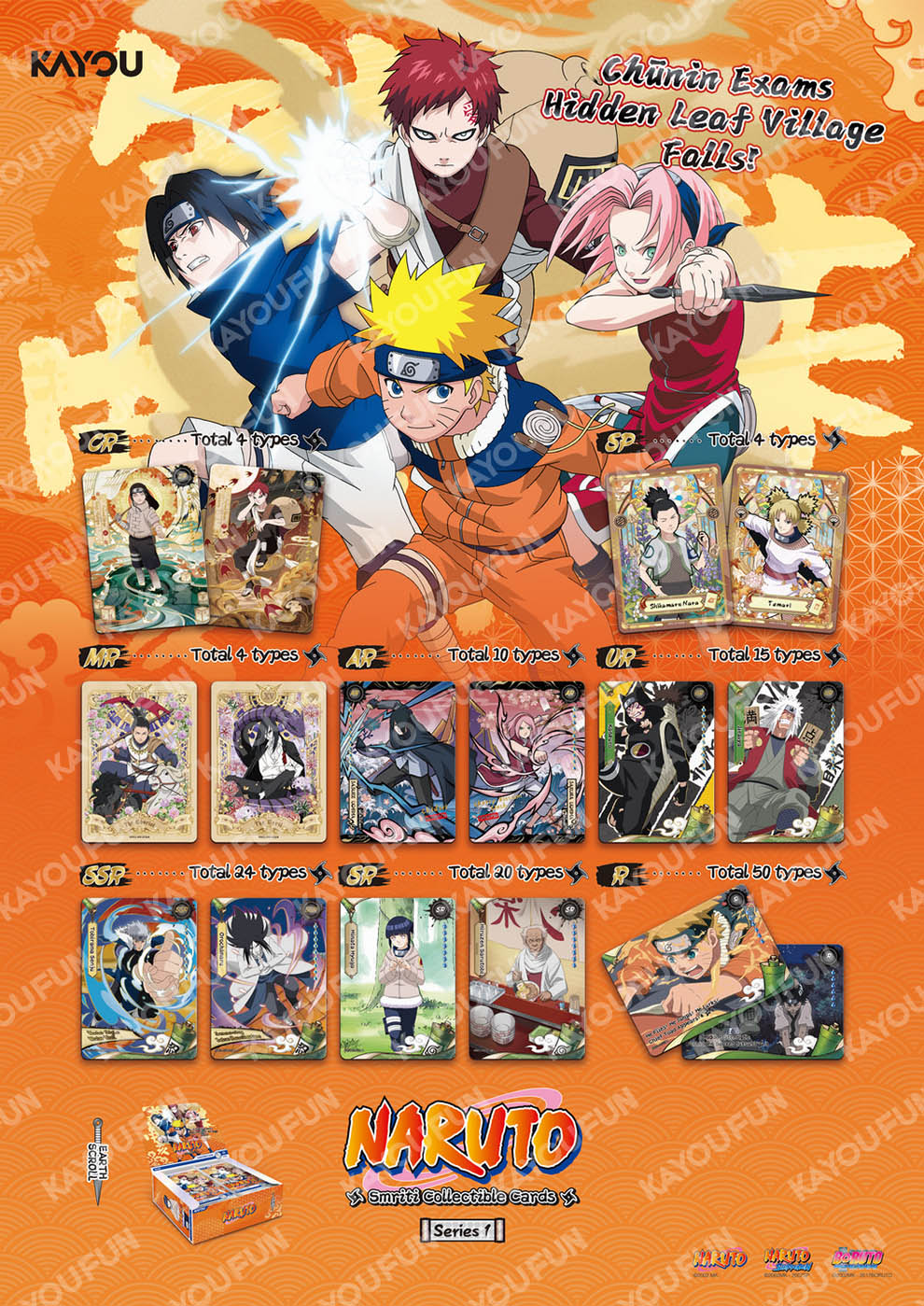 Kartu Kayou Naruto Smriti Collectible Card Chapter Byou SEA T2W1