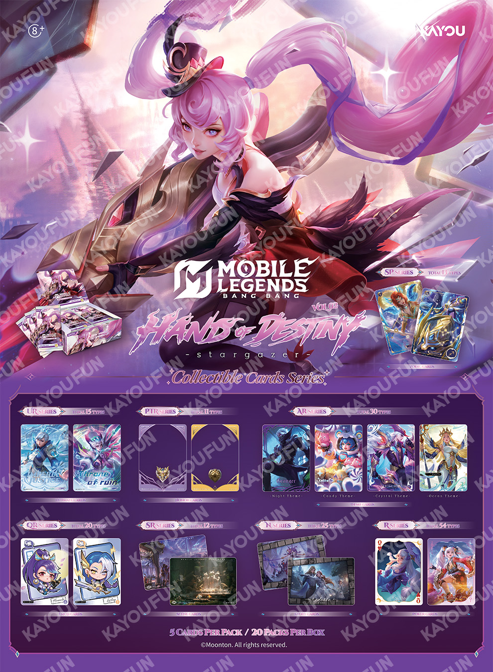 Kartu Kayou Mobile Legends Bang Bang Collectible Cards Hand of Destiny 002A SEA T3W2