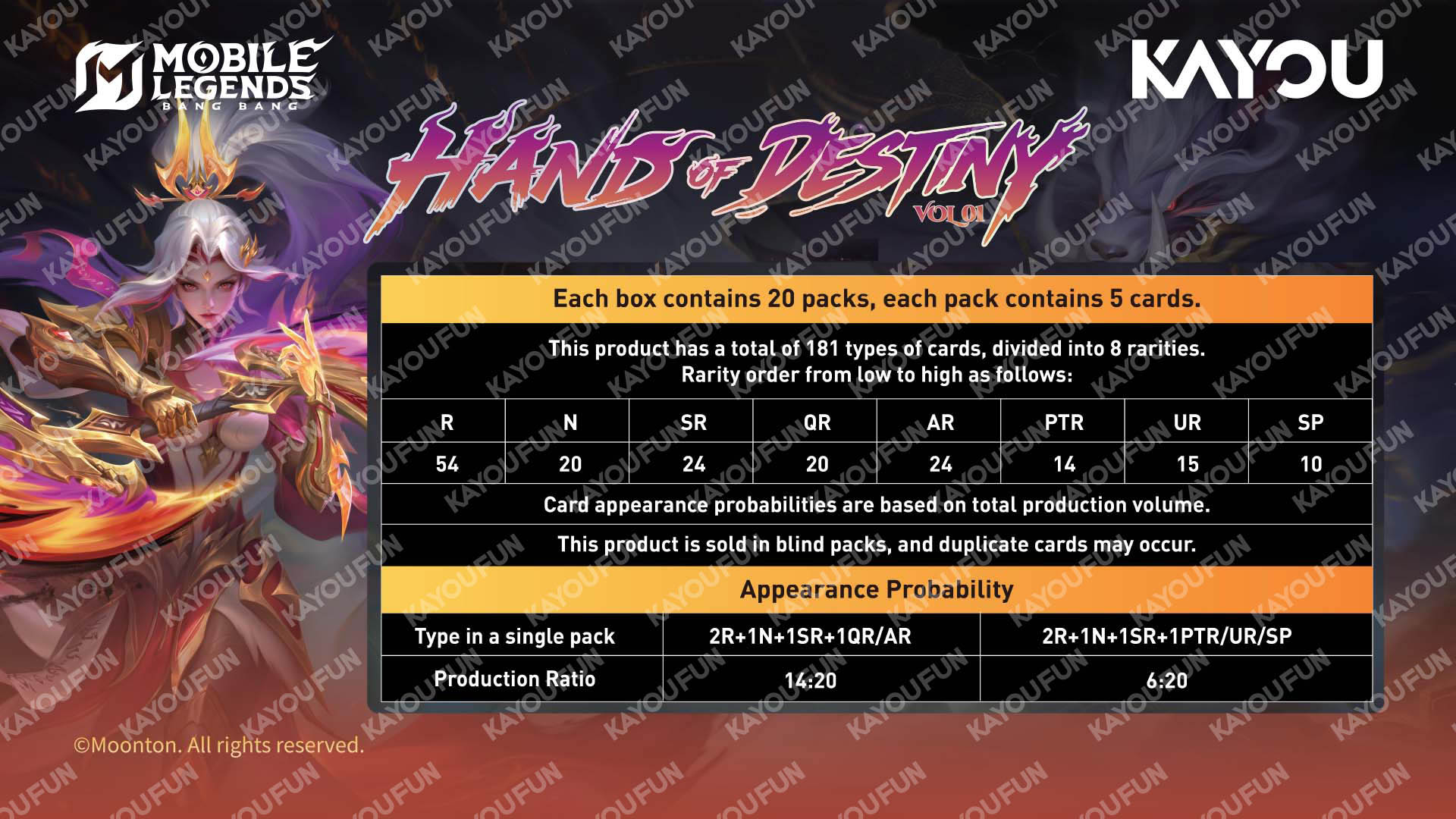 Kartu Kayou Mobile Legends: Bang Bang Hand of Destiny SEA T3W1