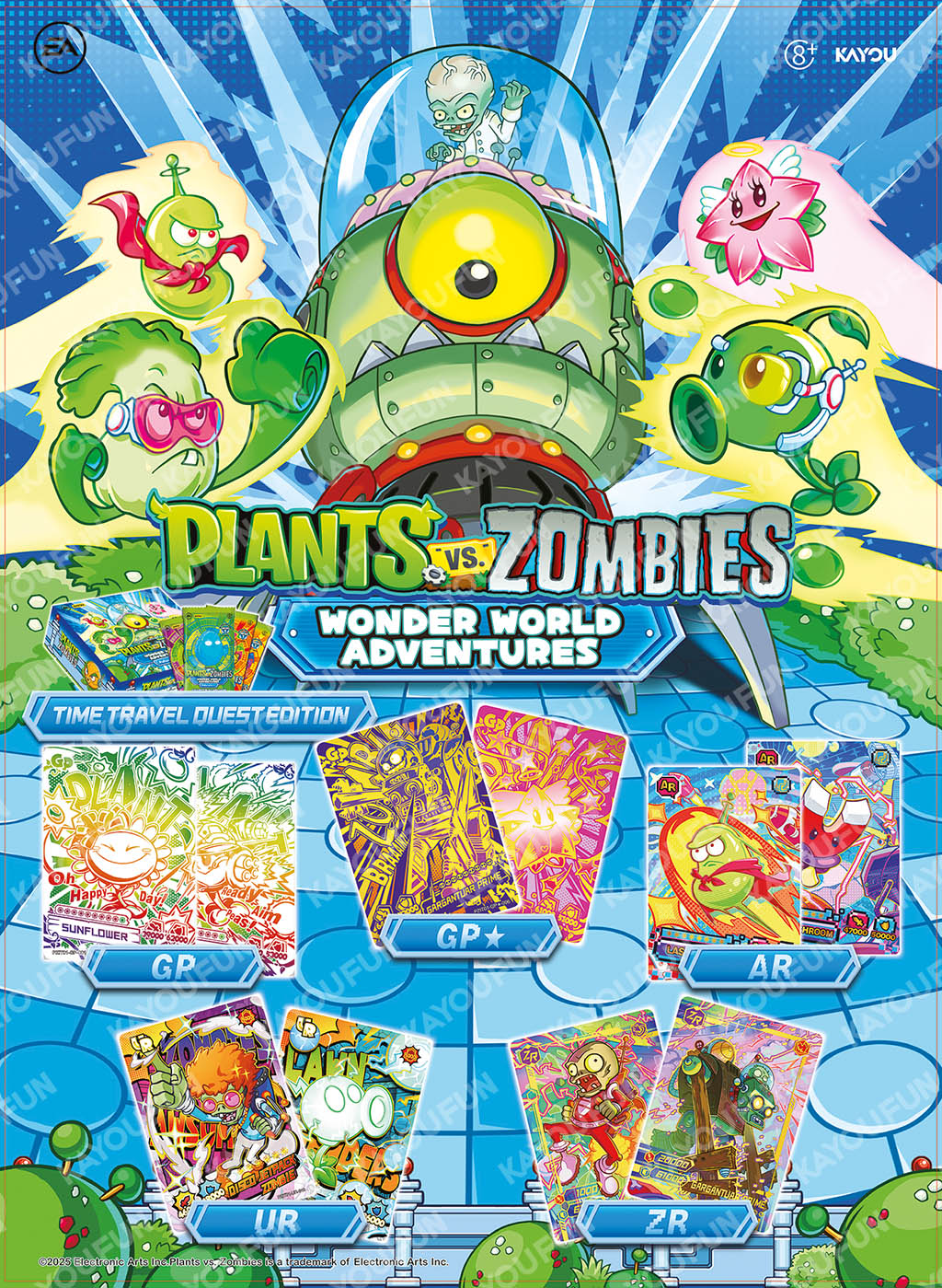 Kartu Kayou Plants vs Zombies Wonder World Adventures Time Travel Quest Edition SEA T2W1