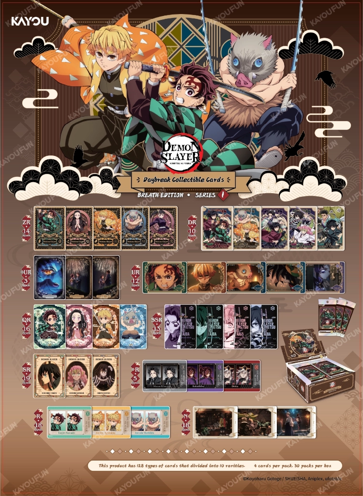 Kartu Kayou Demon Slayer : Kimetsu no Yaiba Infinity Castle Movie - Daybreak Collectible CardsBreath Edition 001 APAC T2W1