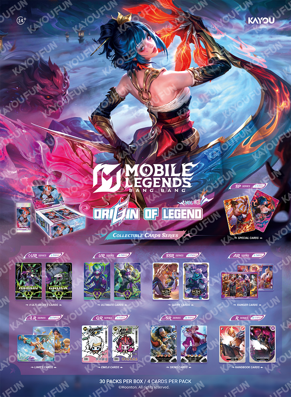 Kartu Kayou Mobile Legends: Bang Bang Collectible Cards ORIGIN OF LEGEND 002 SEA T2W2