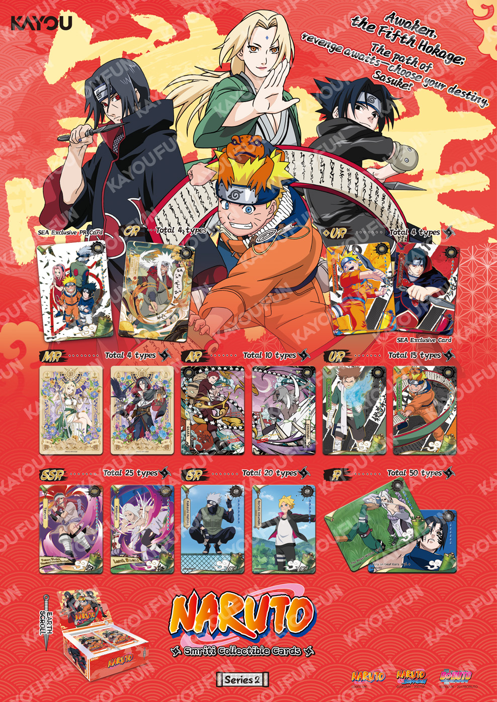 Kartu Kayou Naruto Smiriti Collectible Cards - Earth Scroll 002 SEA T2W2