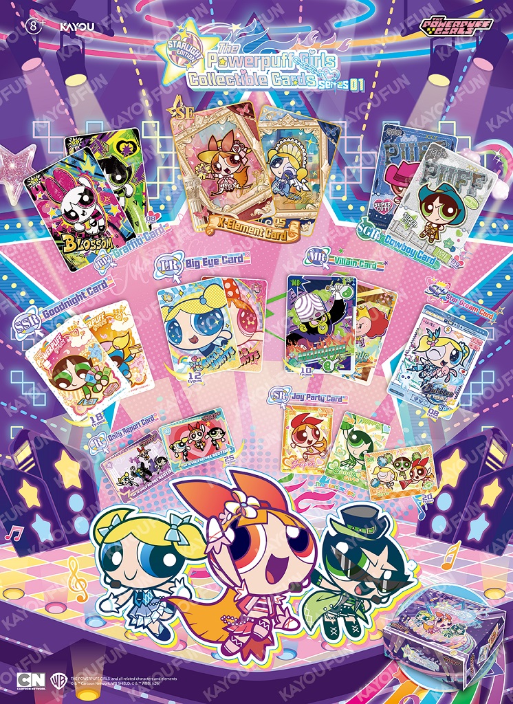 Kartu Kayou The Powerpuff Girls Collectible Cards - Starlight Edition 001 SEA Series 1 T3W1