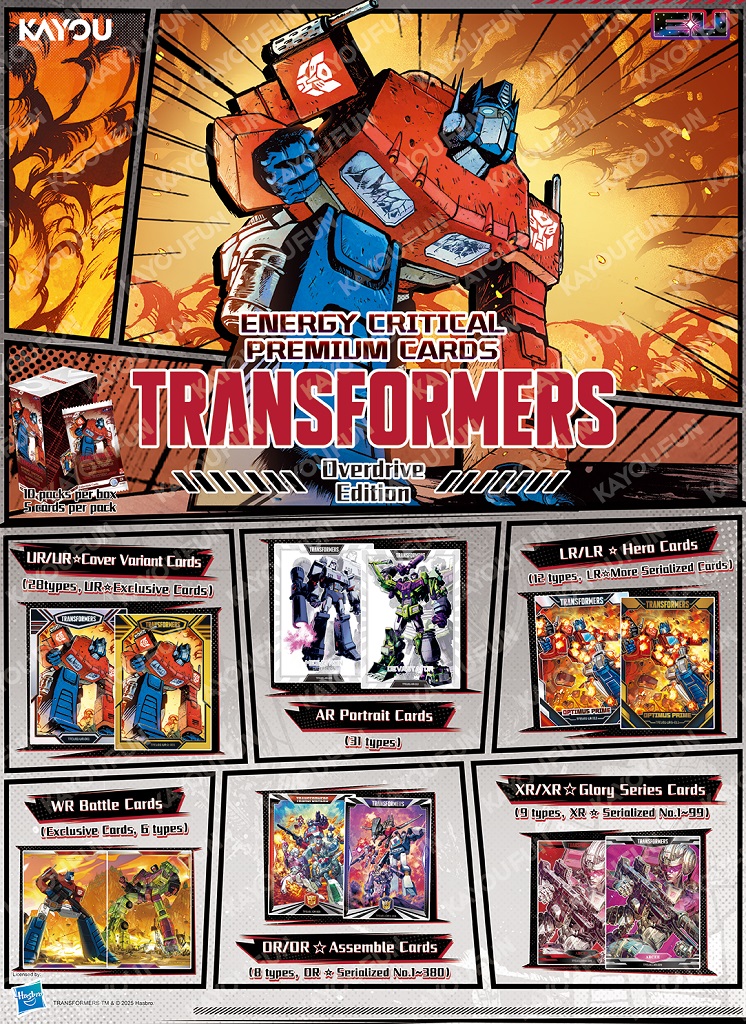 Kartu Kayou Transformers Energy Critical Premium Cards - Overdrive Edition SEA T4W1