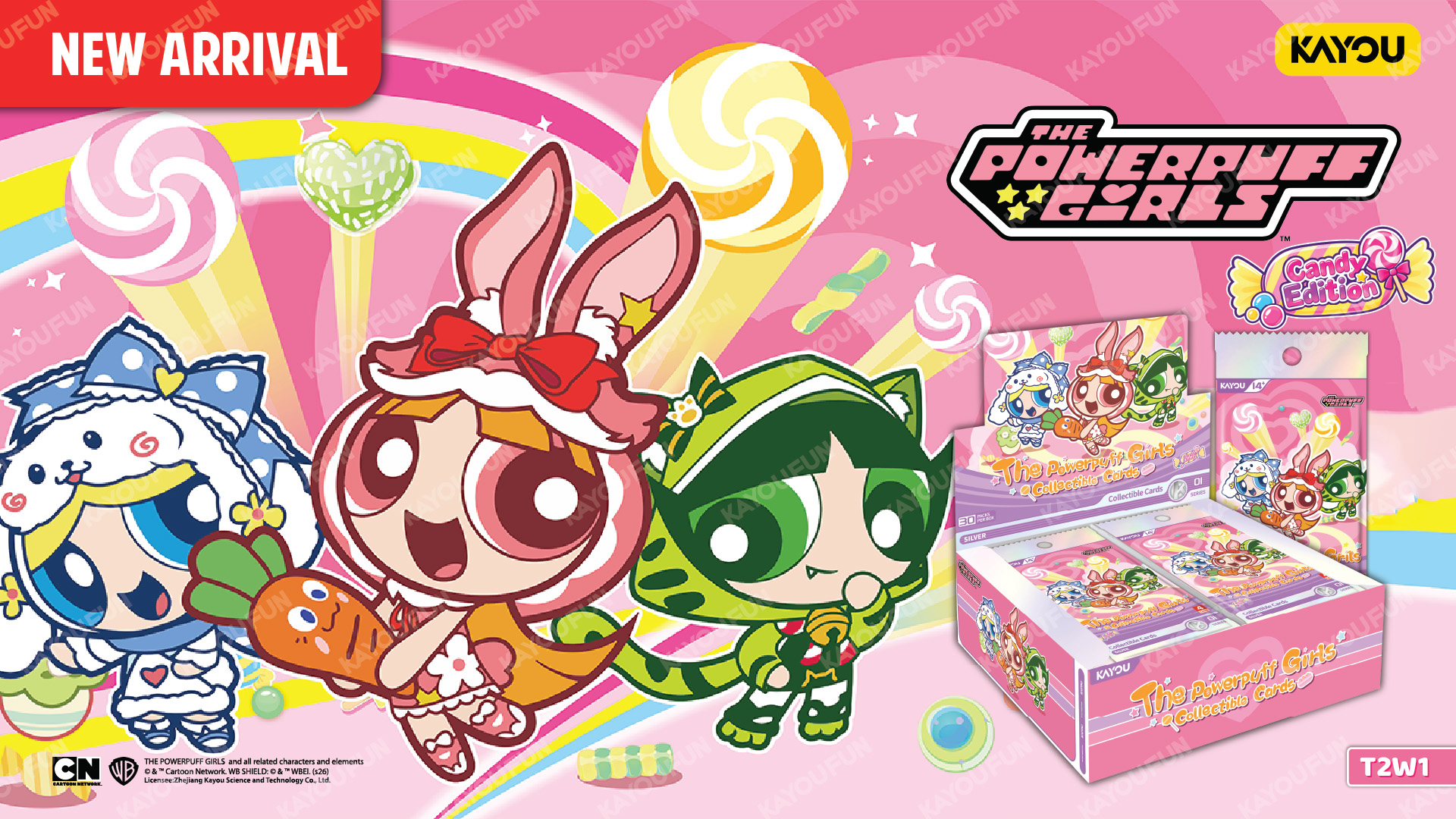 Kartu Kayou The Powerpuff Girls Collectible Cards Candy Edition 001 SEA T2W1