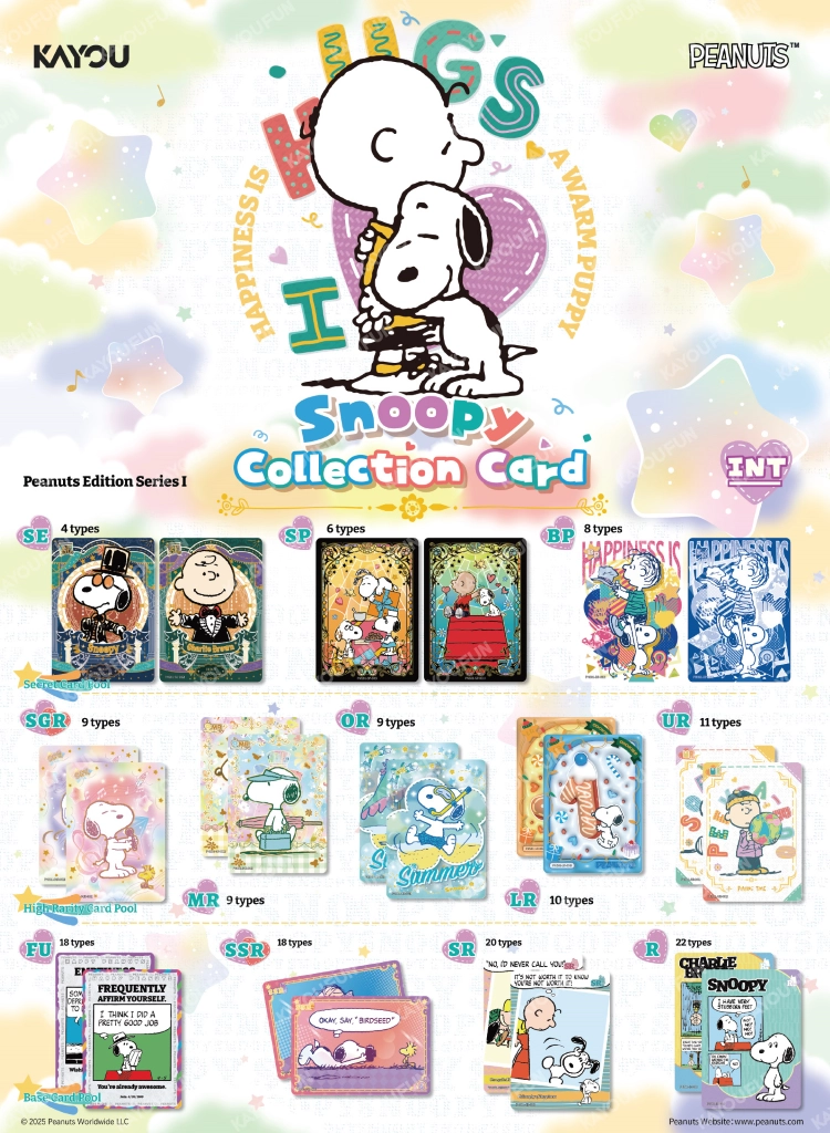Kartu Kayou Peanuts - Snoopy Collection Card - Peanuts Edition SEA T4W1